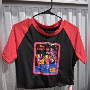 Tag You're It Adult CROP Raglan